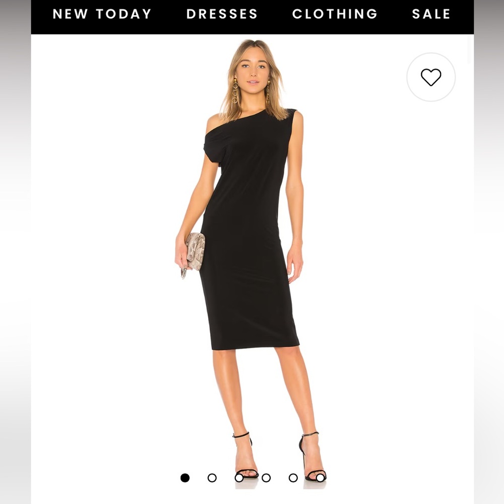 Norma Kamali Drop Shoulder Dress